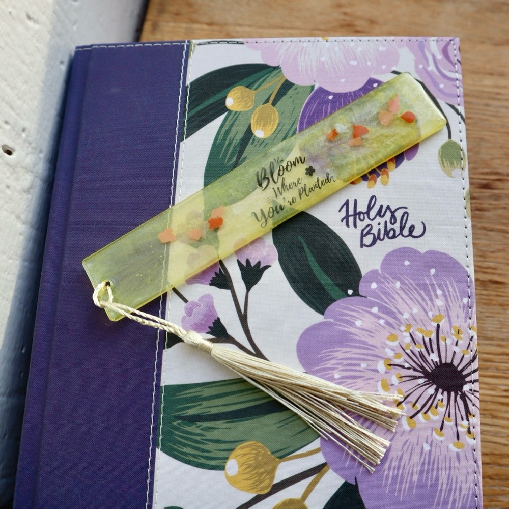 Bloom Where You’re Planted Handmade Bookmark